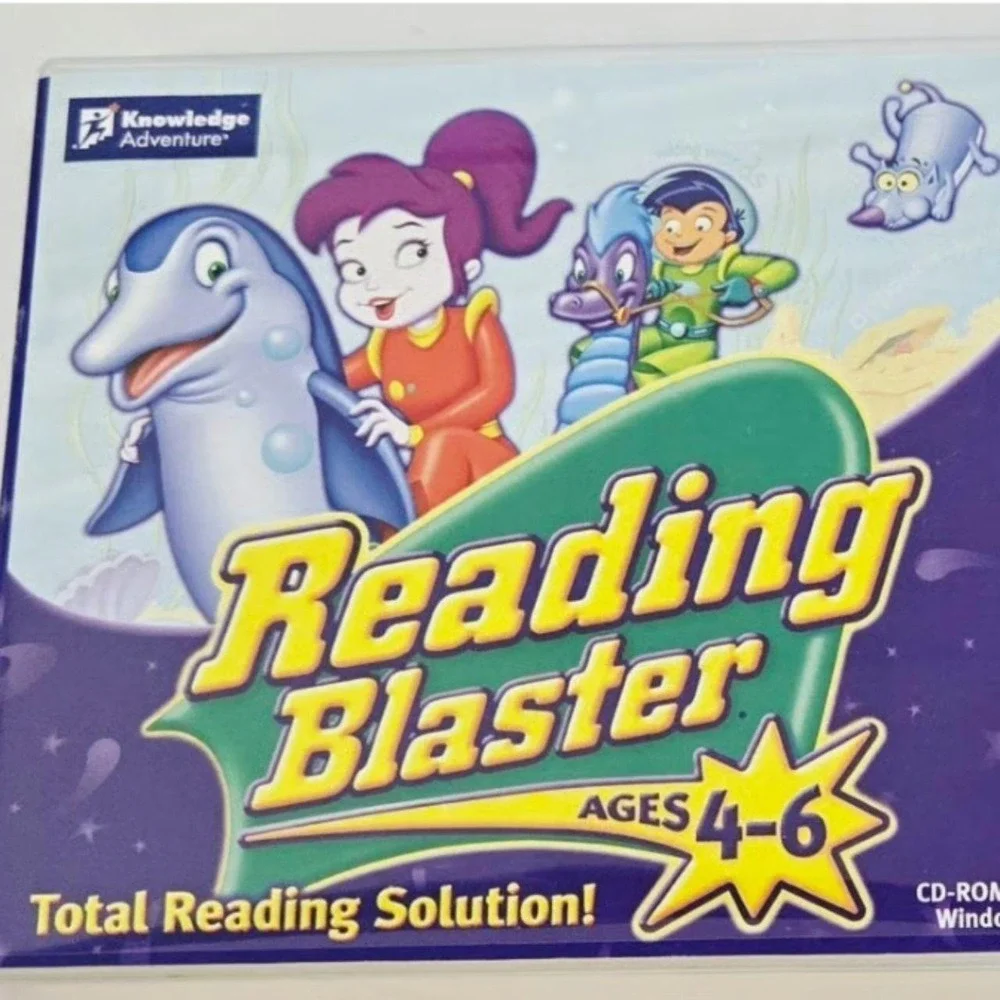 Knowledge Adventure Reading Blaster Ages 4-6 PC Game Windows Vista XP CD-ROM
